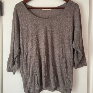 Gray 3/4 Length TShirt